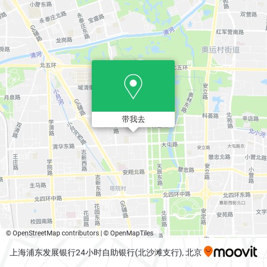 上海浦东发展银行24小时自助银行(北沙滩支行)地图