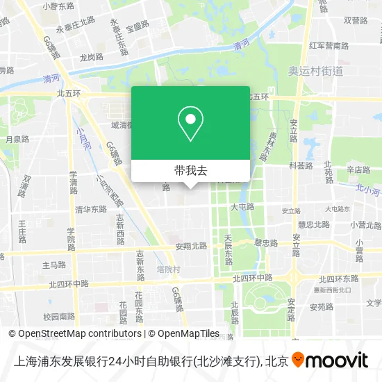 上海浦东发展银行24小时自助银行(北沙滩支行)地图