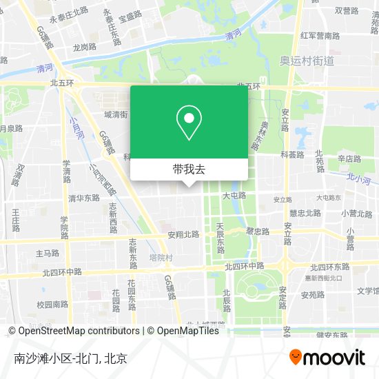 南沙滩小区-北门地图
