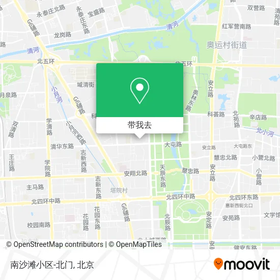南沙滩小区-北门地图