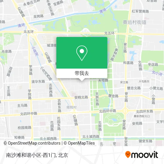 南沙滩和谐小区-西1门地图