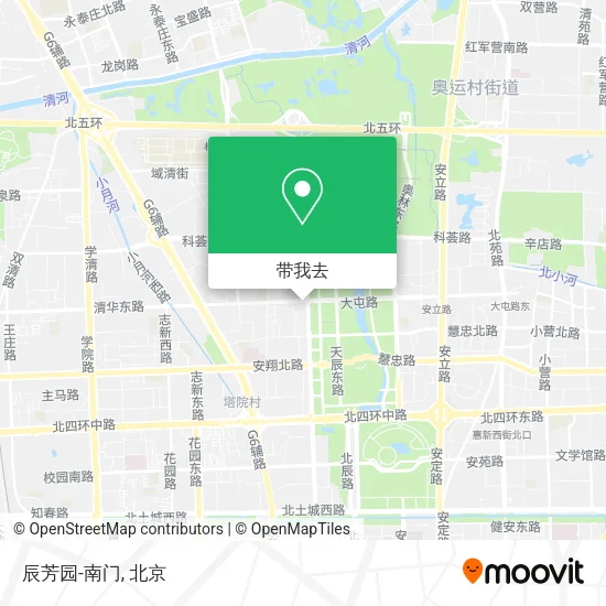 辰芳园-南门地图