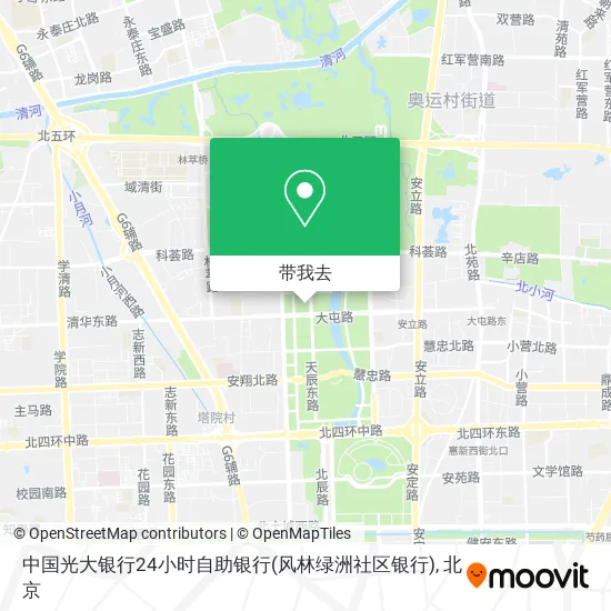 中国光大银行24小时自助银行(风林绿洲社区银行)地图