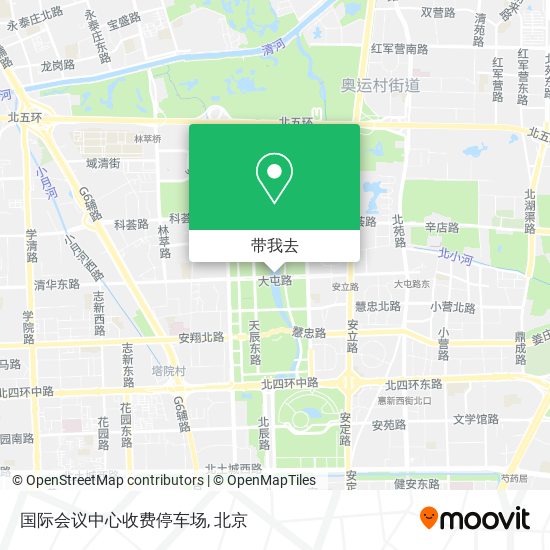 国际会议中心收费停车场地图