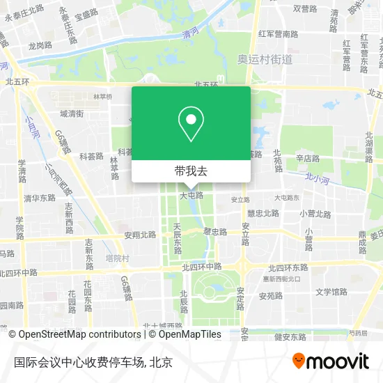 国际会议中心收费停车场地图