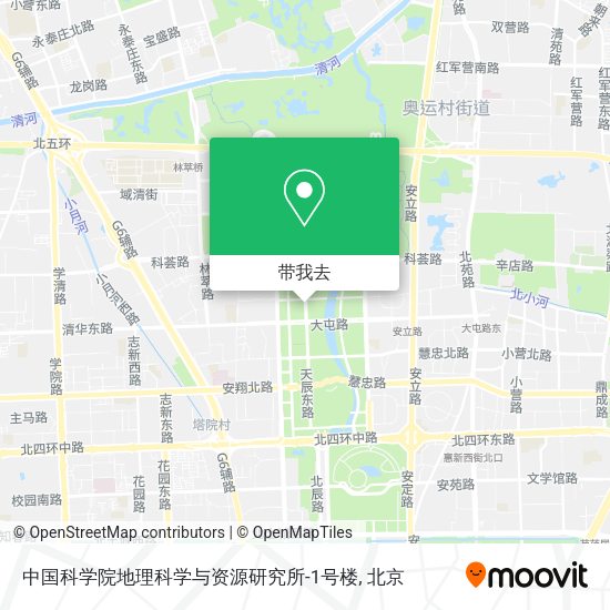 中国科学院地理科学与资源研究所-1号楼地图