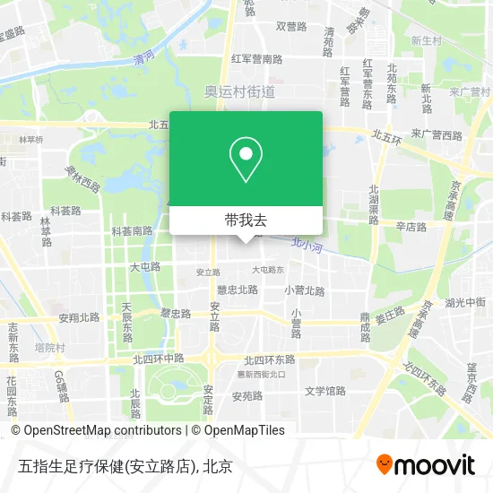 五指生足疗保健(安立路店)地图