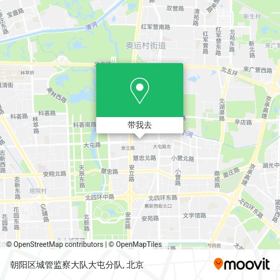 朝阳区城管监察大队大屯分队地图