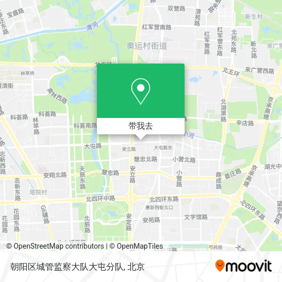 朝阳区城管监察大队大屯分队地图