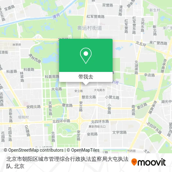 北京市朝阳区城市管理综合行政执法监察局大屯执法队地图