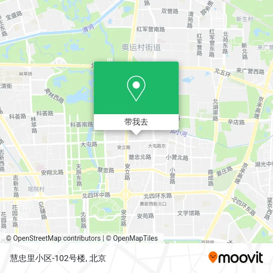 慧忠里小区-102号楼地图