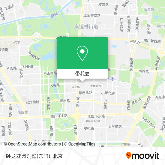 卧龙花园别墅(东门)地图