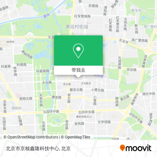 北京市京核鑫隆科技中心地图