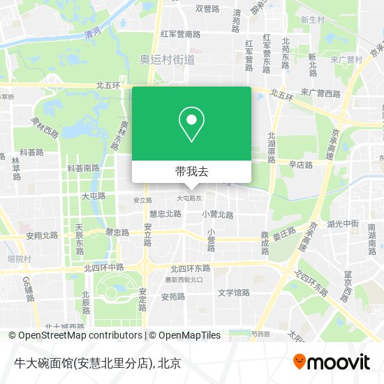 牛大碗面馆(安慧北里分店)地图