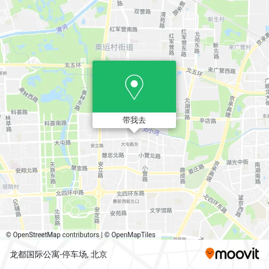 龙都国际公寓-停车场地图