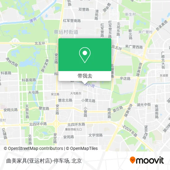 曲美家具(亚运村店)-停车场地图
