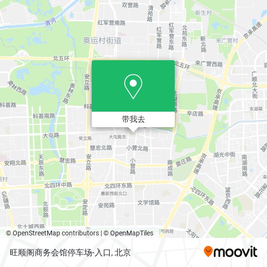 旺顺阁商务会馆停车场-入口地图