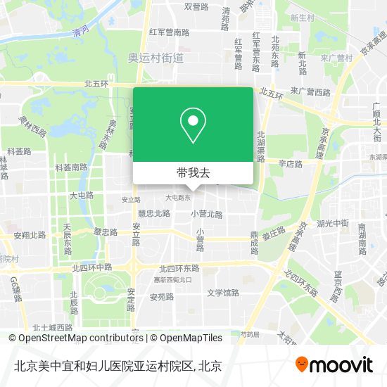 北京美中宜和妇儿医院亚运村院区地图