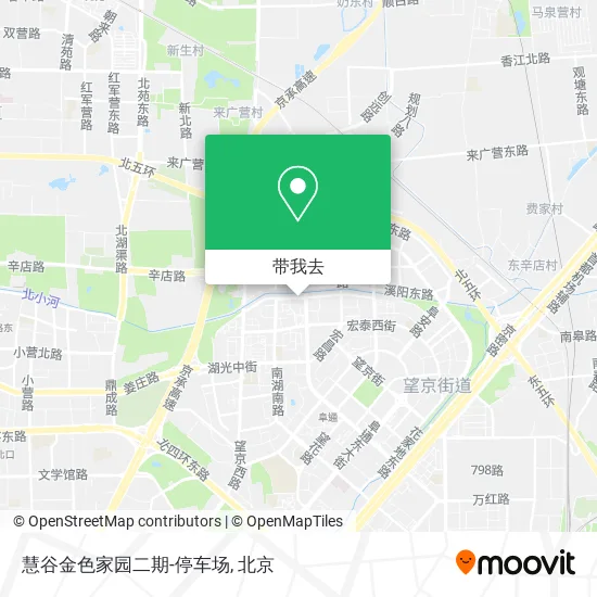 慧谷金色家园二期-停车场地图