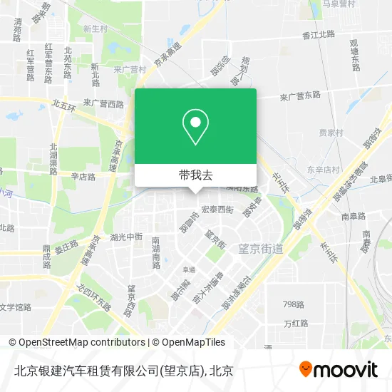 北京银建汽车租赁有限公司(望京店)地图