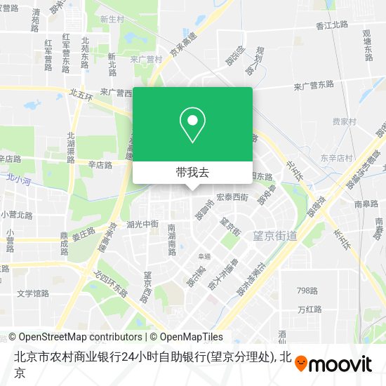 北京市农村商业银行24小时自助银行(望京分理处)地图