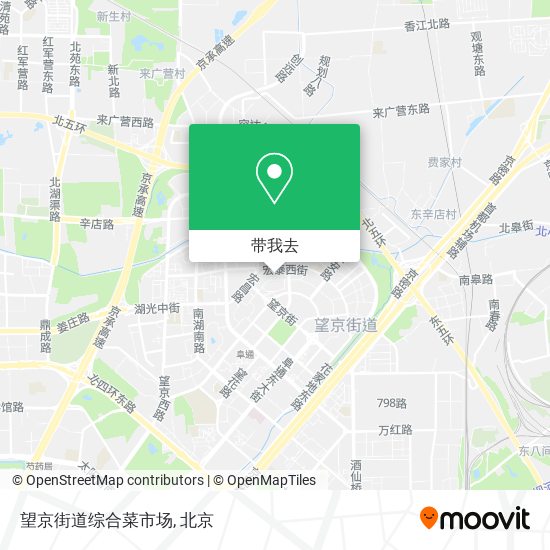 望京街道综合菜市场地图