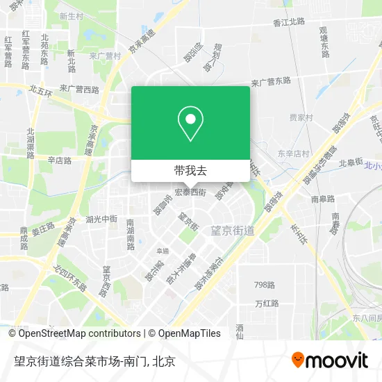 望京街道综合菜市场-南门地图