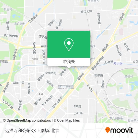 远洋万和公馆-水上剧场地图