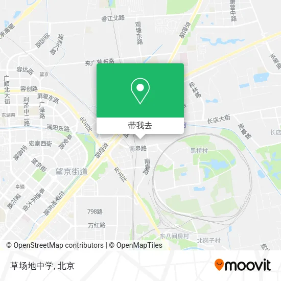 草场地中学地图