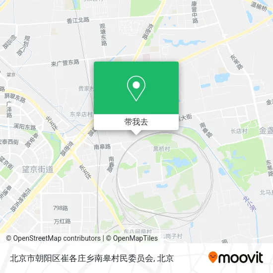 北京市朝阳区崔各庄乡南皋村民委员会地图