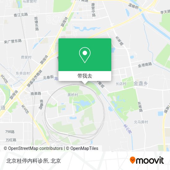 北京桂停内科诊所地图