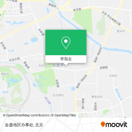 金盏地区办事处地图