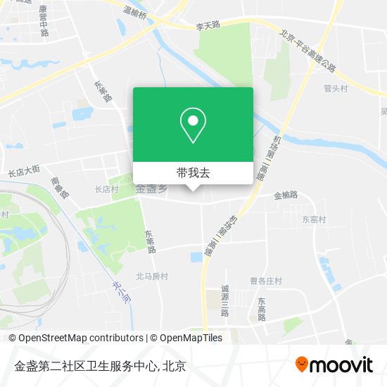 金盏第二社区卫生服务中心地图
