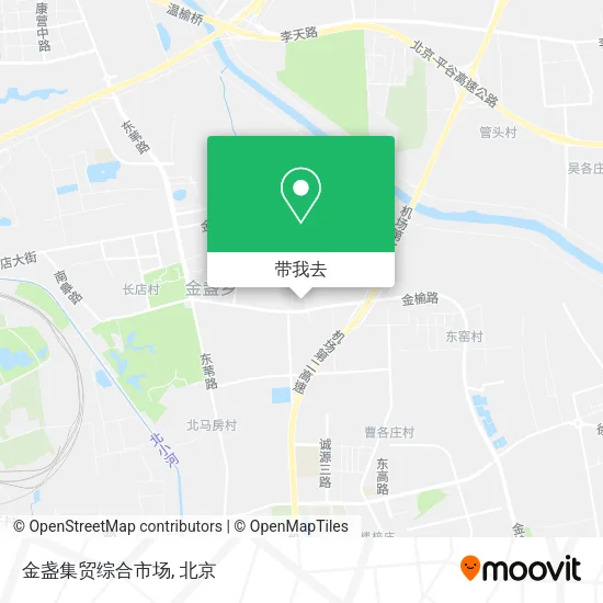 金盏集贸综合市场地图