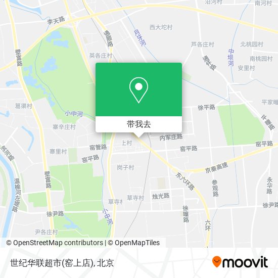 世纪华联超市(窑上店)地图