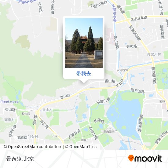 景泰陵地图