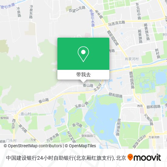 中国建设银行24小时自助银行(北京厢红旗支行)地图