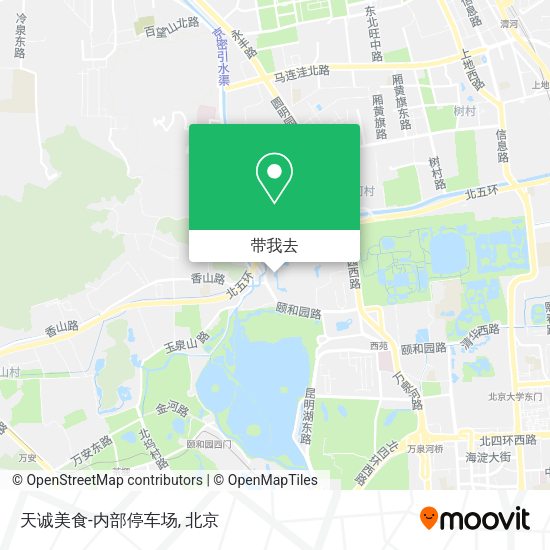 天诚美食-内部停车场地图