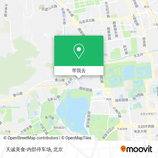 天诚美食-内部停车场地图