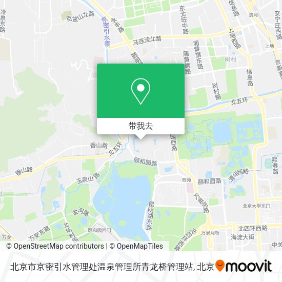 北京市京密引水管理处温泉管理所青龙桥管理站地图