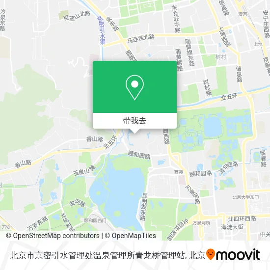 北京市京密引水管理处温泉管理所青龙桥管理站地图