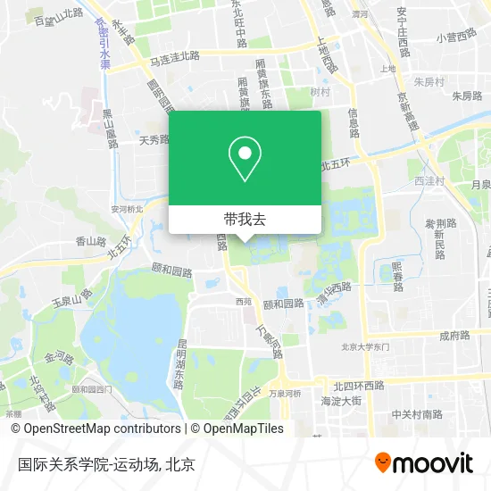 国际关系学院-运动场地图