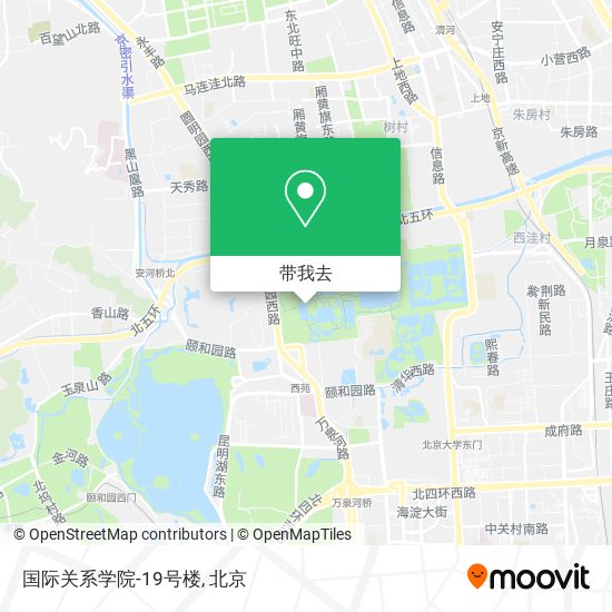 国际关系学院-19号楼地图