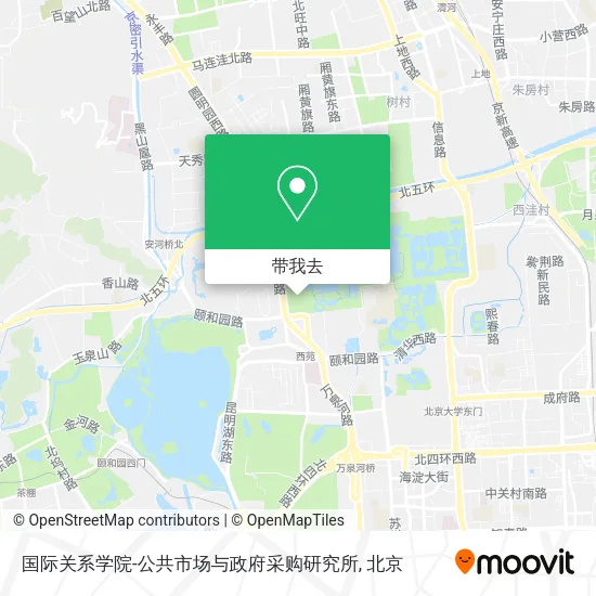国际关系学院-公共市场与政府采购研究所地图