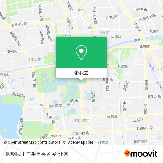 圆明园十二生肖兽首展地图