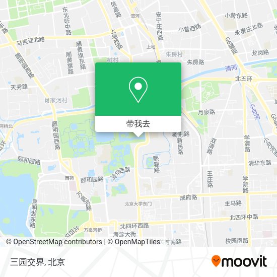 三园交界地图