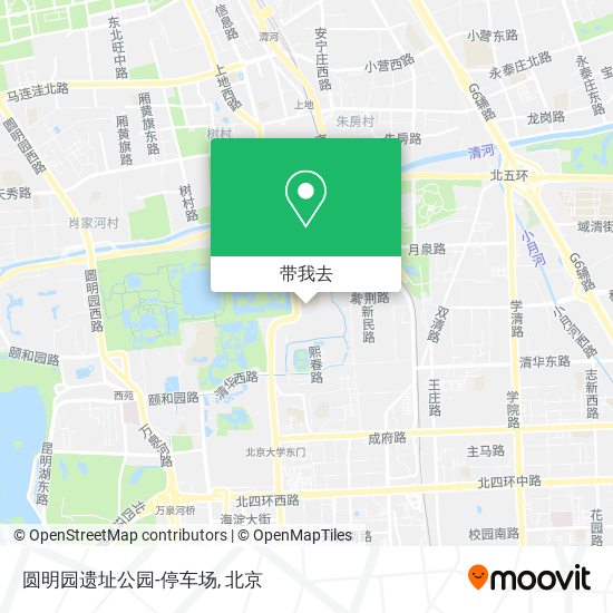 圆明园遗址公园-停车场地图