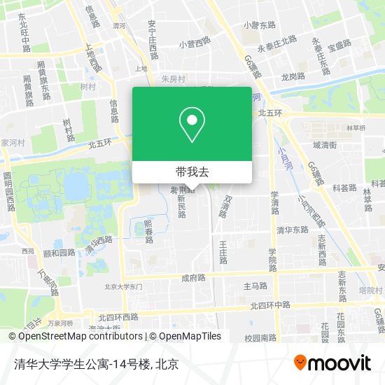 清华大学学生公寓-14号楼地图