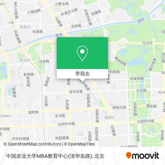 中国农业大学MBA教育中心(清华东路)地图