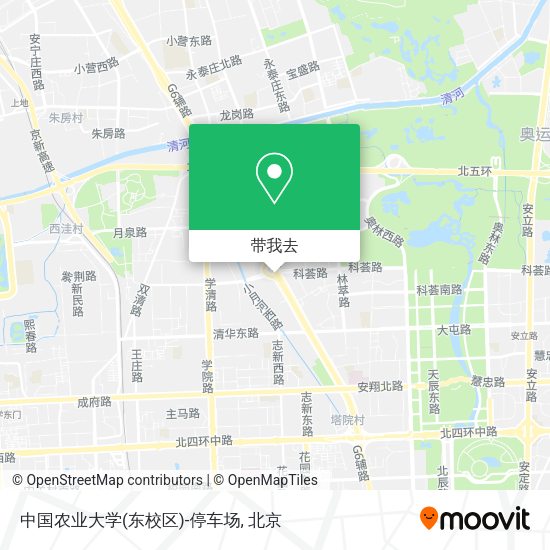 中国农业大学(东校区)-停车场地图
